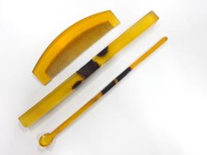 アンティーク　本鼈甲　笄・櫛セット